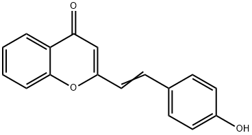 2-(4-Hydroxystyryl)-4H-chromen-4-one 结构式