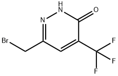 6-(溴甲基)-4-(三氟甲基)哒嗪-3(2H)-酮 结构式