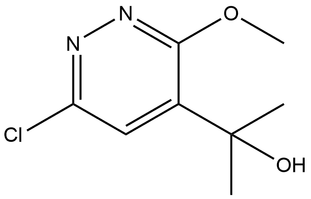 6-氯-3-甲氧基-Α,Α-二甲基-4-哒嗪甲醇 结构式