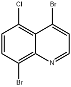 4,8-二溴-5-氯喹啉 结构式