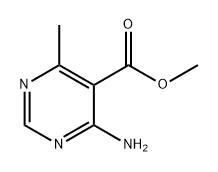 4-氨基-6-甲基嘧啶-5-羧酸甲酯 结构式
