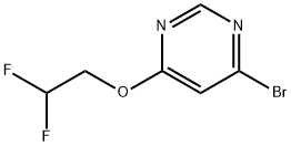 4-Bromo-6-(2,2-difluoroethoxy)pyrimidine 结构式