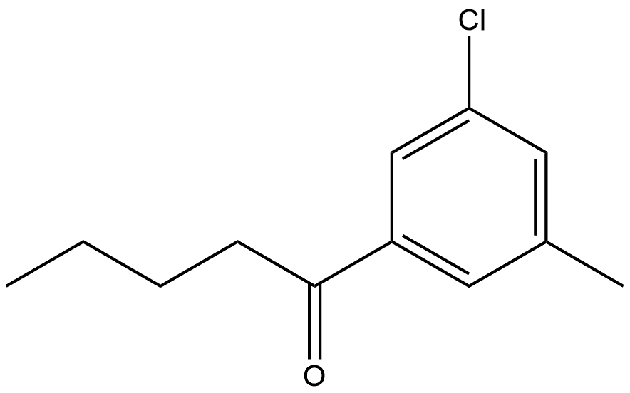 1-(3-chloro-5-methylphenyl)pentan-1-one 结构式