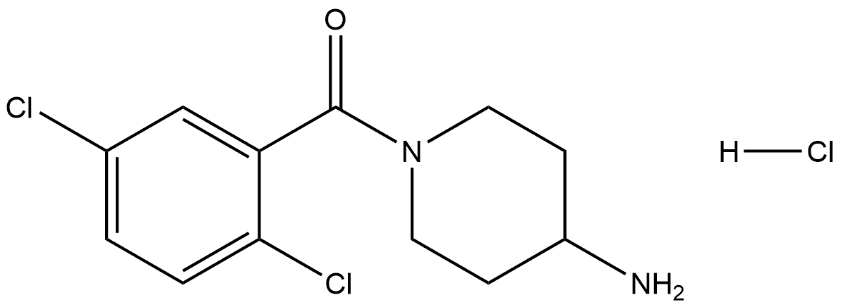 (4-aminopiperidin-1-yl)(2,5-dichlorophenyl)methanone hydrochloride 结构式