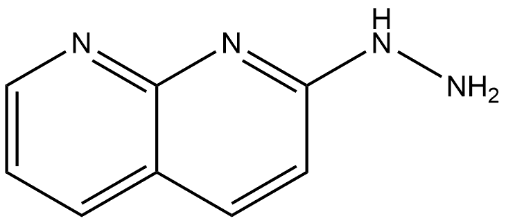 2-肼基-1,8-萘啶 结构式