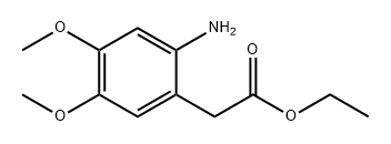 Benzeneacetic acid, 2-amino-4,5-dimethoxy-, ethyl ester 结构式