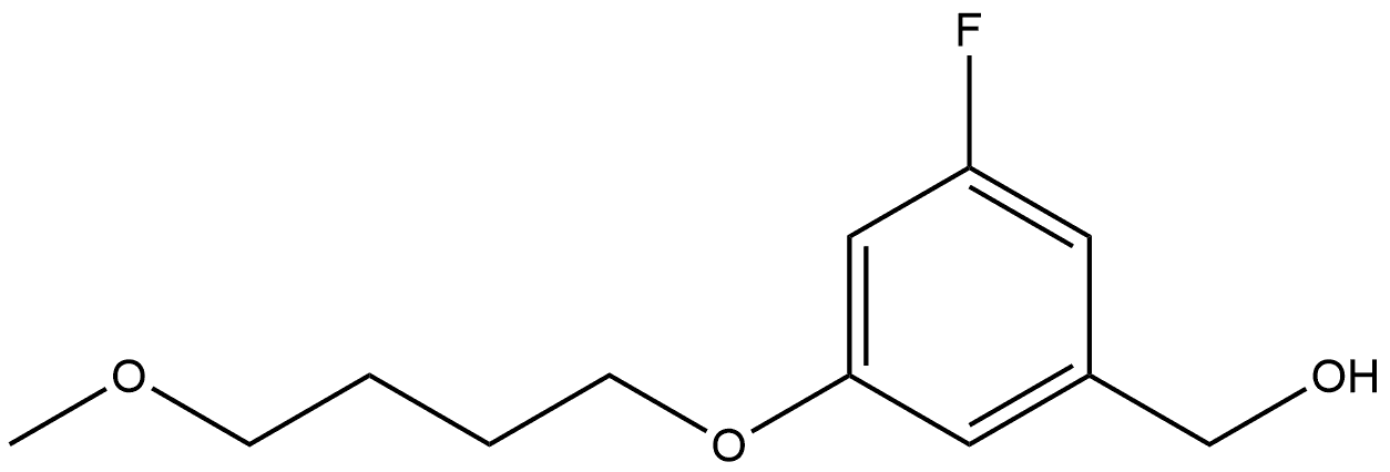 3-Fluoro-5-(4-methoxybutoxy)benzenemethanol 结构式