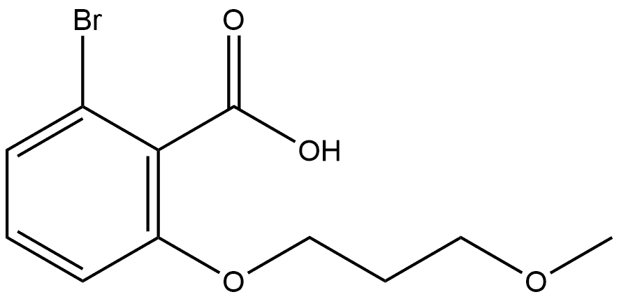 2-Bromo-6-(3-methoxypropoxy)benzoic acid 结构式