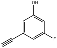 3-乙炔基-5-氟苯酚 结构式