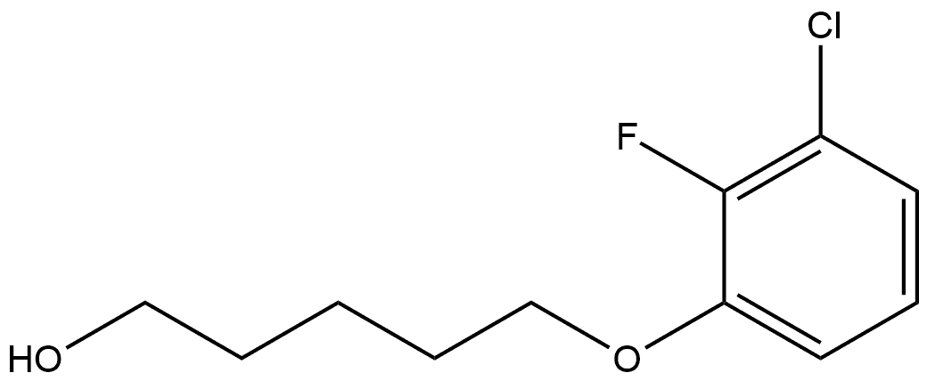 5-(3-Chloro-2-fluorophenoxy)-1-pentanol 结构式