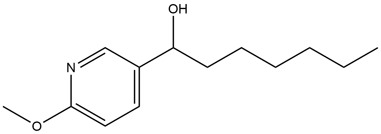 α-Hexyl-6-methoxy-3-pyridinemethanol 结构式