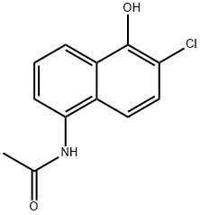 N-(6-Chloro-5-hydroxynaphthalen-1-yl)acetamide 结构式