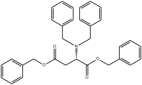 L-Aspartic acid, N,N-bis(phenylmethyl)-, 1,4-bis(phenylmethyl) ester 结构式