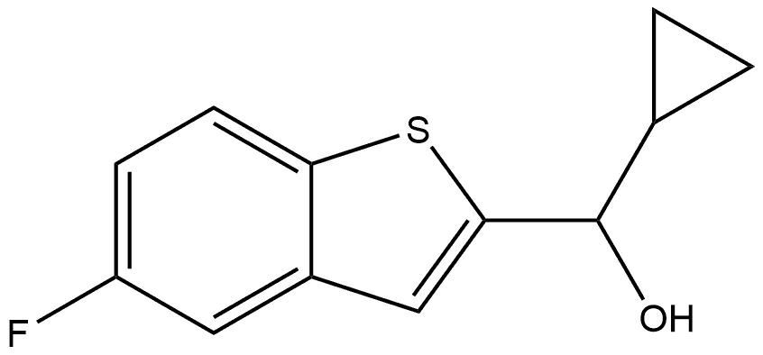 α-Cyclopropyl-5-fluorobenzo[b]thiophene-2-methanol 结构式