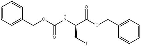 D-Alanine, 3-iodo-N-[(phenylmethoxy)carbonyl]-, phenylmethyl ester 结构式