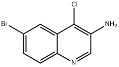 6-Bromo-4-chloroquinolin-3-amine 结构式