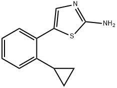 5-(2-Cyclopropylphenyl)thiazol-2-amine 结构式