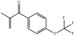 2-Propen-1-one, 2-methyl-1-[4-(trifluoromethoxy)phenyl]- 结构式