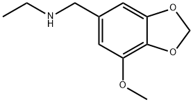 1,3-Benzodioxole-5-methanamine, N-ethyl-7-methoxy- 结构式