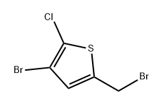 3-溴-5-(溴甲基)-2-氯噻吩 结构式