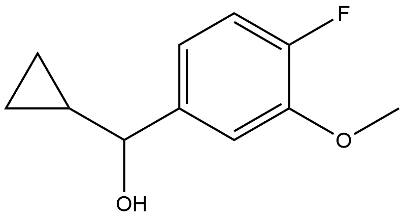 α-Cyclopropyl-4-fluoro-3-methoxybenzenemethanol 结构式