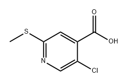 5-氯-2-(甲硫基)异烟酸 结构式