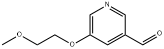 5-(2-甲氧基乙氧基)吡啶-3-甲醛 结构式