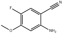2-氨基-5-氟-4-甲氧基苄腈 结构式