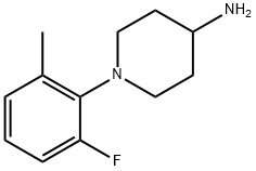 4-Piperidinamine, 1-(2-fluoro-6-methylphenyl)- 结构式
