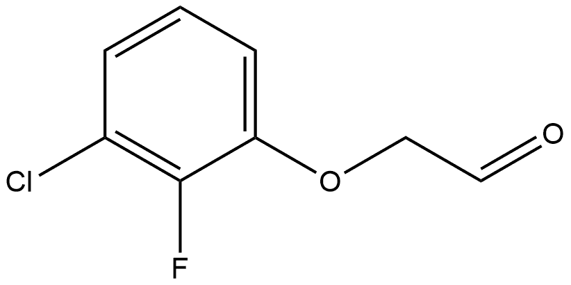 2-(3-Chloro-2-fluorophenoxy)acetaldehyde 结构式