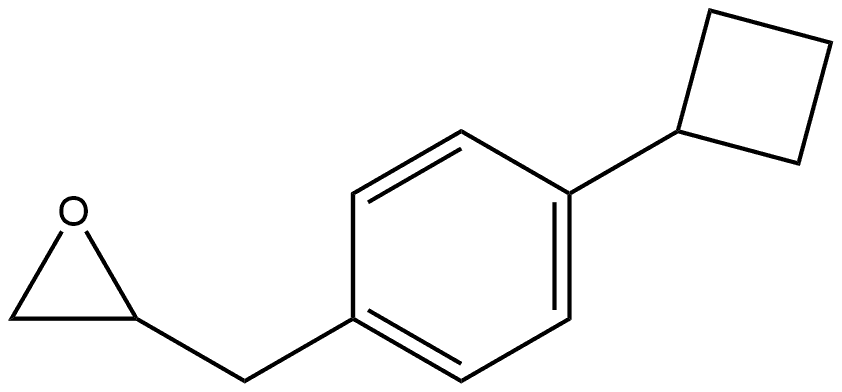 2-[(4-Cyclobutylphenyl)methyl]oxirane 结构式