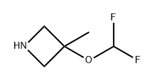 3-(二氟甲氧基)-3-甲基氮杂环丁烷 结构式