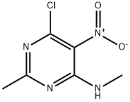 6-Chloro-N,2-dimethyl-5-nitro-4-pyrimidinamine 结构式