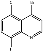 4-bromo-5-chloro-8-fluoroquinoline 结构式