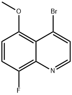 4-bromo-8-fluoro-5-methoxyquinoline 结构式