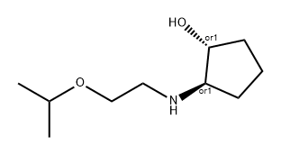 (1S,2S)-2-(2-异丙氧基乙基氨基)环戊醇盐酸盐 结构式