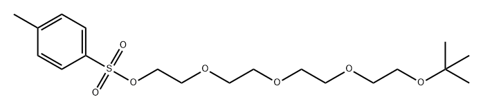 四乙二醇单叔丁基醚对甲苯磺酸酯 结构式