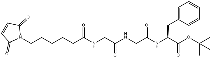 L-PHENYLALANINE, N-[6-(2,5-DIHYDRO-2,5-DIOXO-1H-PYRROL-1-YL)-1-OXOHEXYL]GLYCYLGLYCYL-, 1,1-DIMETHYLE 结构式