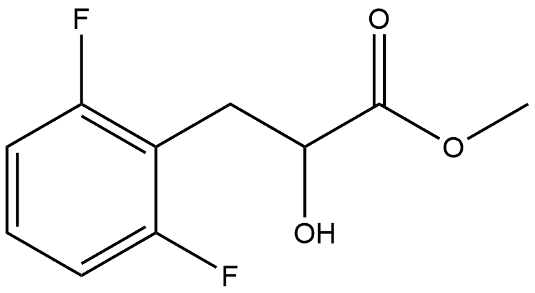 3-(2,6-二氟苯基)-2-羟基丙酸甲酯 结构式