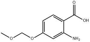 2-氨基-4-(甲氧基甲氧基)苯甲酸 结构式