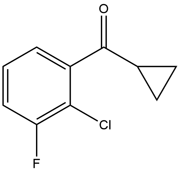 (2-chloro-3-fluorophenyl)(cyclopropyl)methanone 结构式