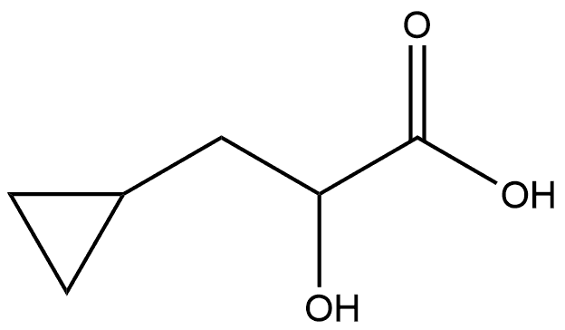 3-环丙基-2-羟基丙酸 结构式