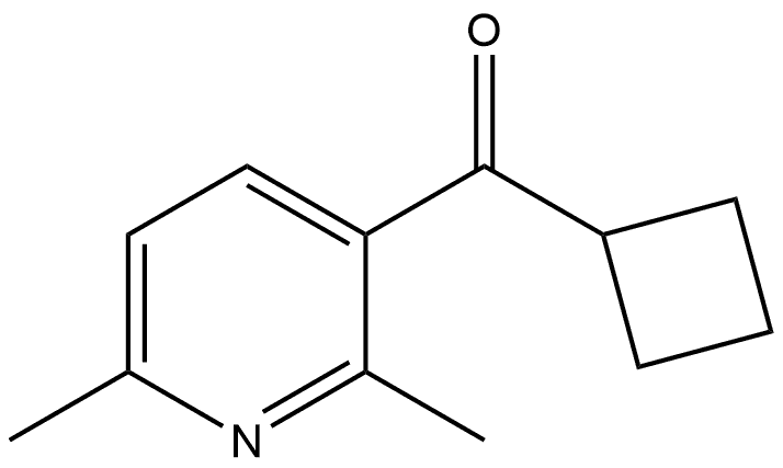 Cyclobutyl(2,6-dimethyl-3-pyridinyl)methanone 结构式