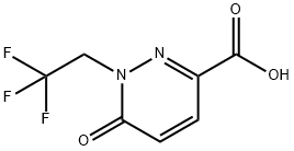 6-oxo-1-(2,2,2-trifluoroethyl)-1,6-dihydropyridazin e-3-carboxylic acid 结构式