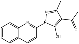 1-(5-Hydroxy-3-methyl-1-(quinolin-2-yl)-1H-pyrazol-4-yl)ethanone 结构式