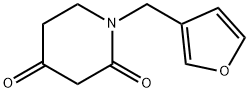 1-(Furan-3-ylmethyl)piperidine-2,4-dione 结构式