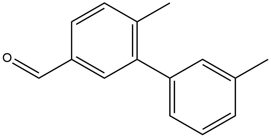 3',6-Dimethyl[1,1'-biphenyl]-3-carboxaldehyde 结构式