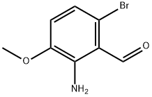 2-Amino-6-bromo-3-methoxybenzaldehyde 结构式