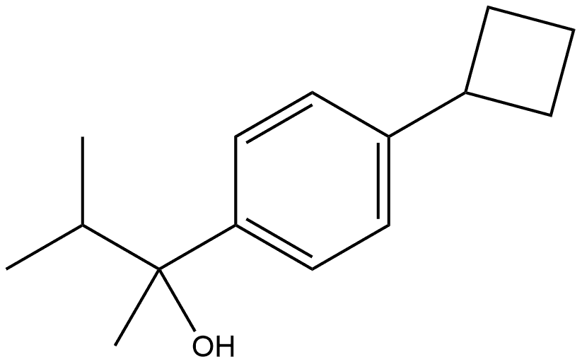 4-Cyclobutyl-α-methyl-α-(1-methylethyl)benzenemethanol 结构式