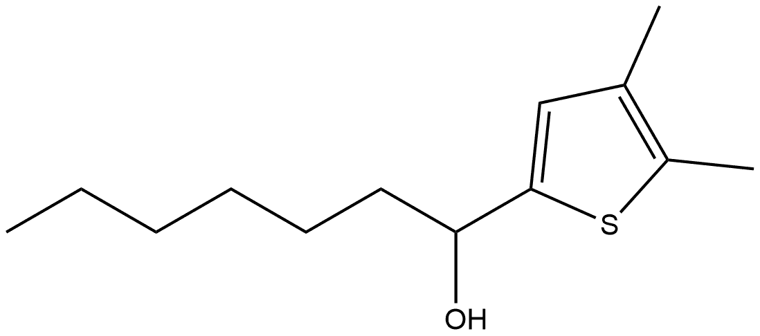 α-Hexyl-4,5-dimethyl-2-thiophenemethanol 结构式